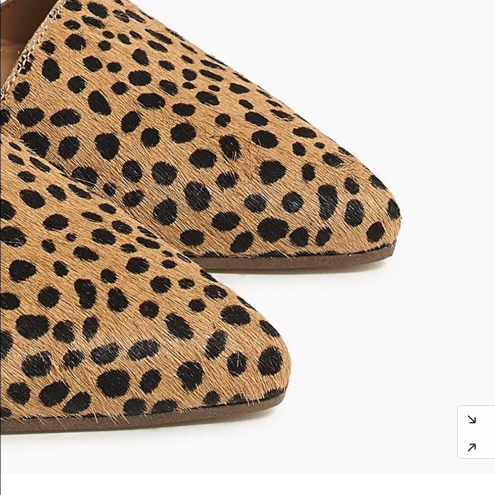 Zoe leopard calf hair d'Orsay flats - Picture 2 of 2